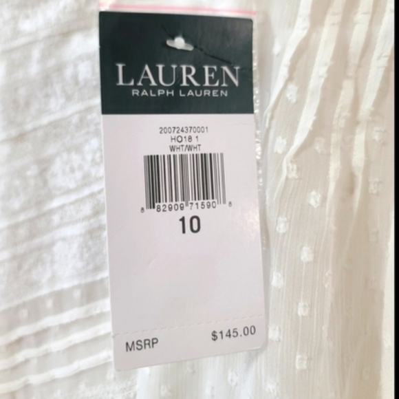 Ralph Lauren White Blouse Elegant Design - Picture 3 of 3